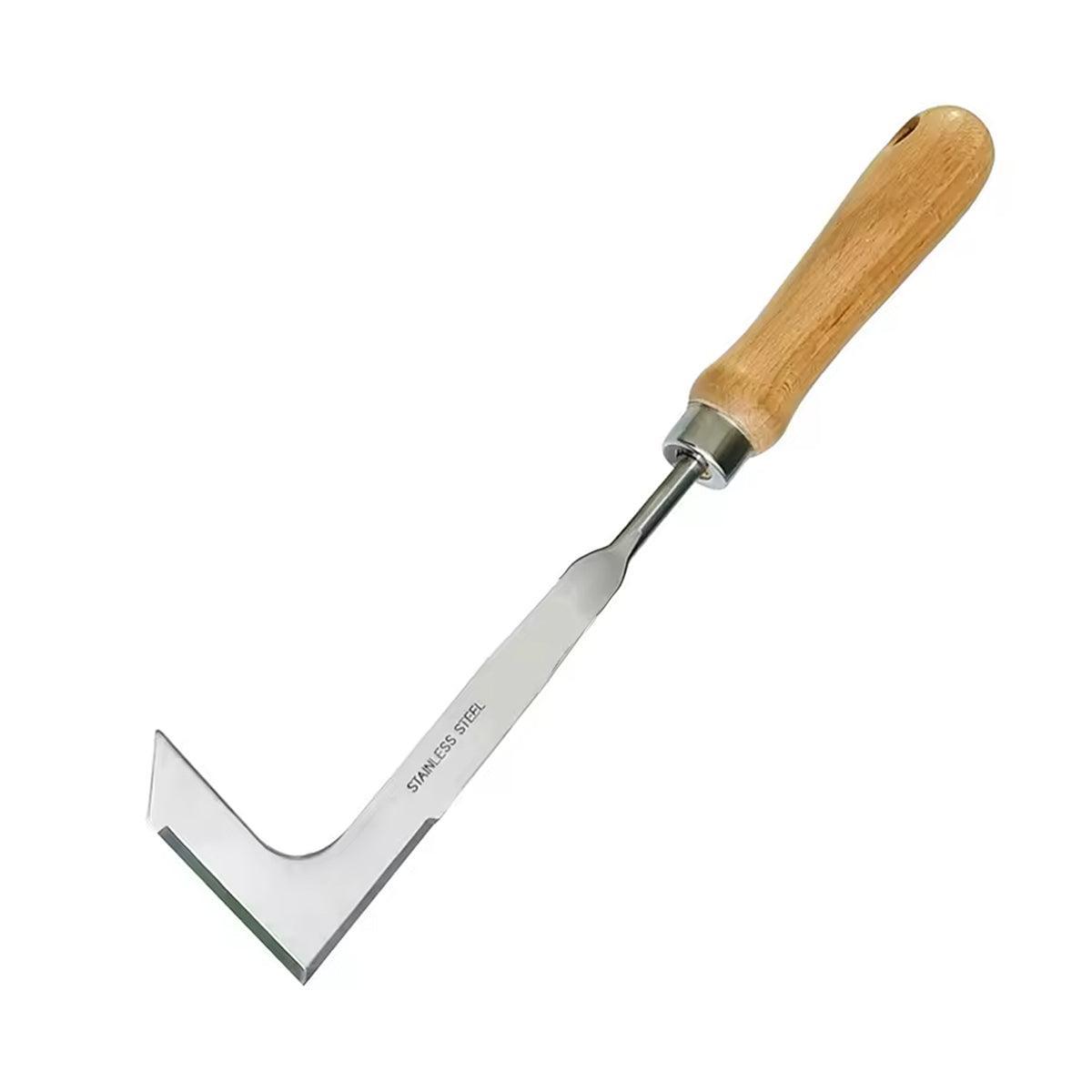 Weeding Hand Tool Forked Hook or L-Shaped Knife Manganese Steel Garden Tool