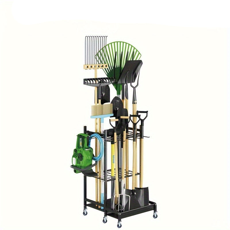 NNETM Garage Garden Tool Organizer with Hooks