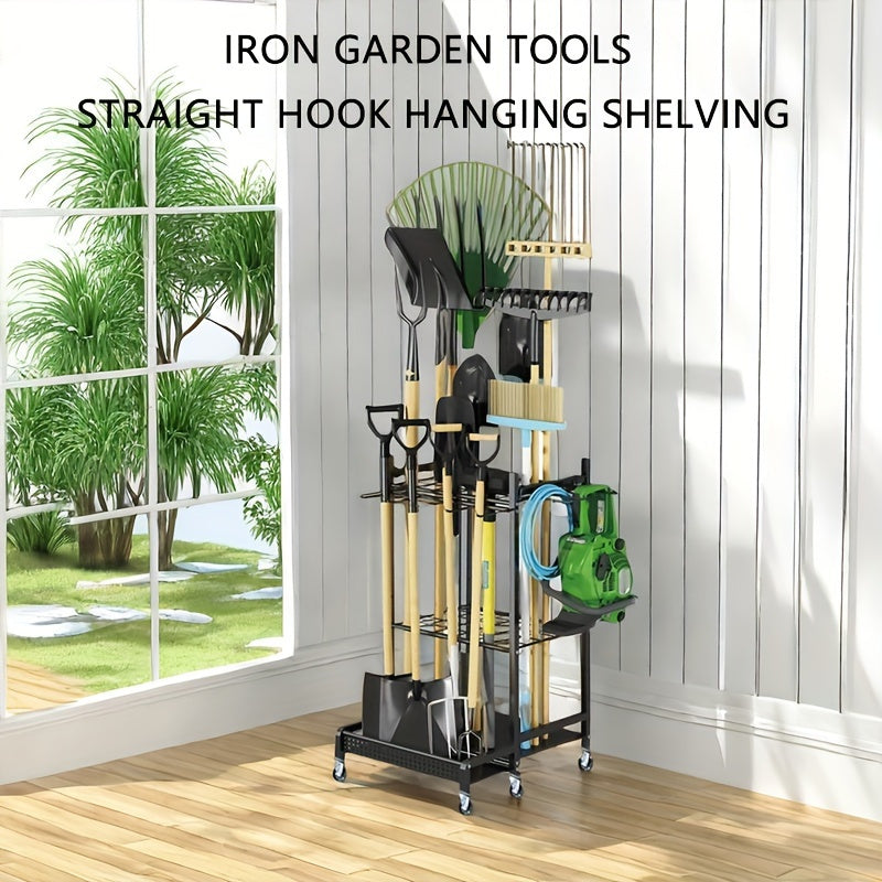 NNETM Garage Garden Tool Organizer with Hooks