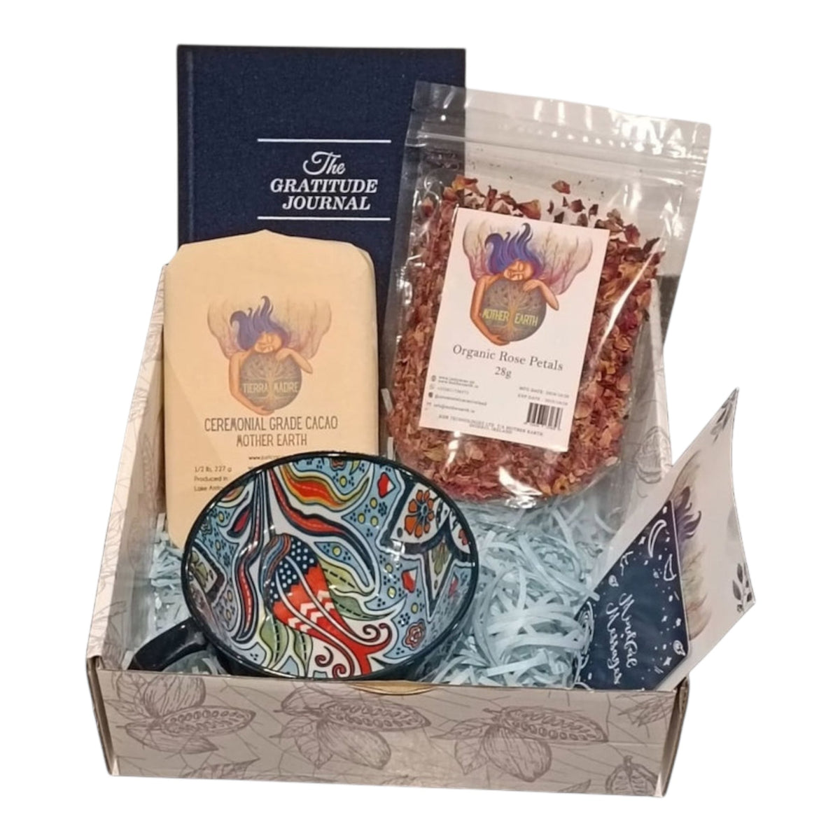 Gratitude Cacao Gift Box | Cacao, Rose, Journal & Mug
