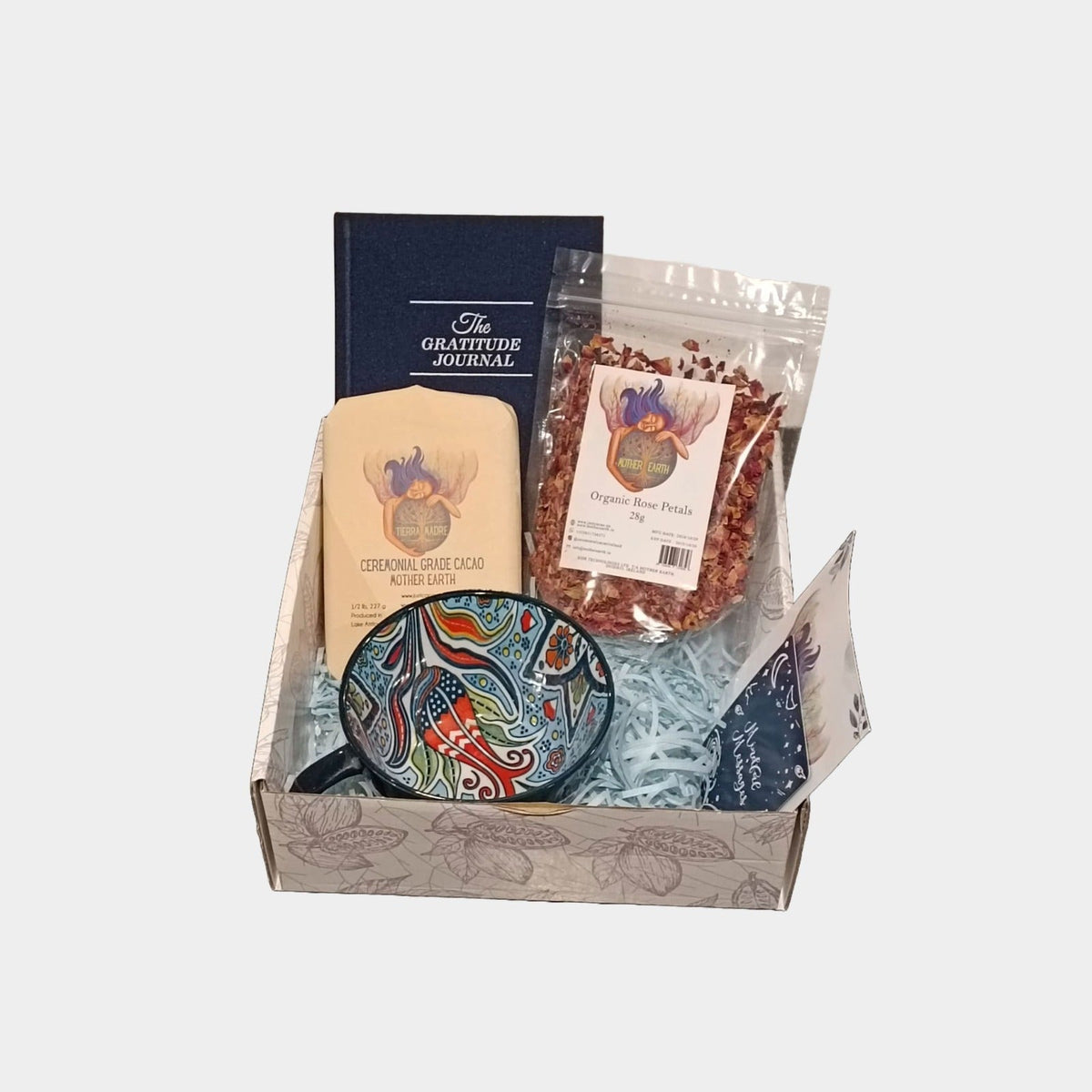 Gratitude Cacao Gift Box | Cacao, Rose, Journal & Mug