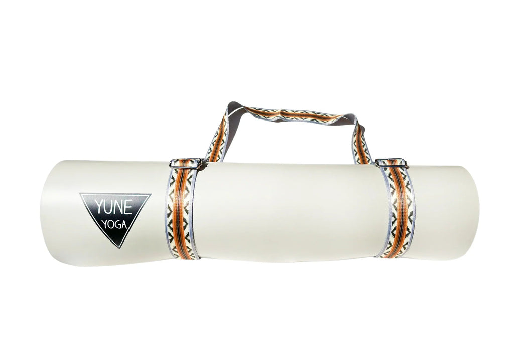 Bear Creek Sands Yoga Strap – Red Stretching Strap w/ Metal Buckles | Yune Yoga
